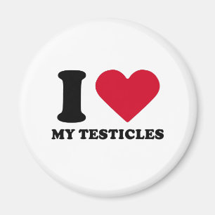 I Liebe meine Testikel Magnet