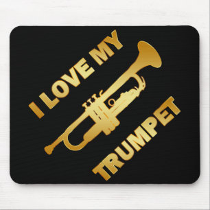 I LIEBE MEINE TROMPETE MOUSEPAD