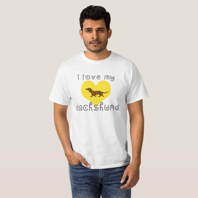 I Liebe meiner Dackel T-Shirt (Vorne ganz)