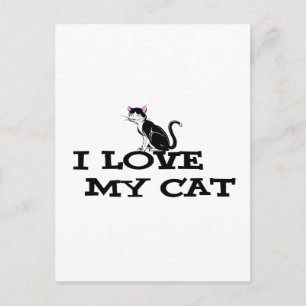 i Liebe meiner Katzenprodukte Postkarte