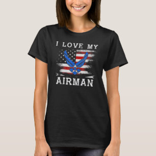 I. Liebe meines Airman Airman Fiancer Military Air T-Shirt