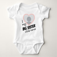 i Liebe meines Big Sister doppelseitiges Foto und