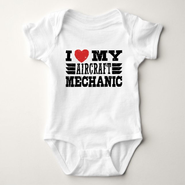 I. Liebe meines Flugzeugwerks Baby Strampler (Vorderseite)
