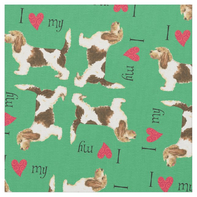 I Liebe meines GBGV Stoff (Nahaufnahme)