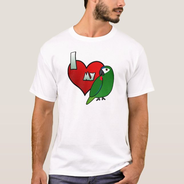 I Liebe meines Hahns Macaw-T-Shirt T-Shirt (Vorderseite)