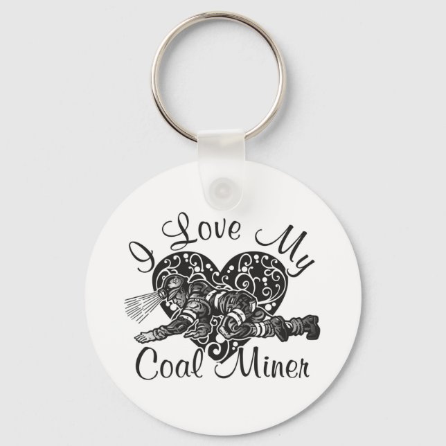 i Liebe meines Kohlebergwerks Schlüsselanhänger (Vorderseite)