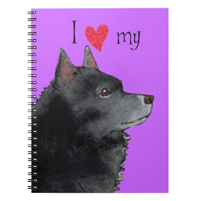 I Liebe meines Schipperke Notizblock (Vorderseite)