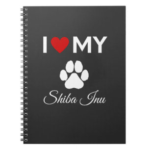 I Liebe meines Shiba Inu-Hundes Notizblock