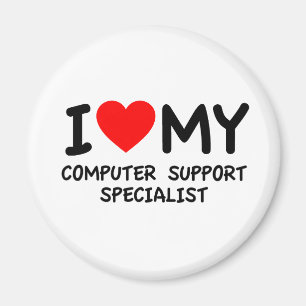 I Liebe meines Support-Spezialisten Magnet