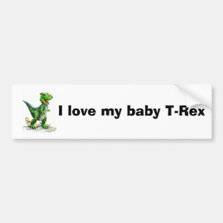 I Liebe meines T-Rex Autoaufkleber