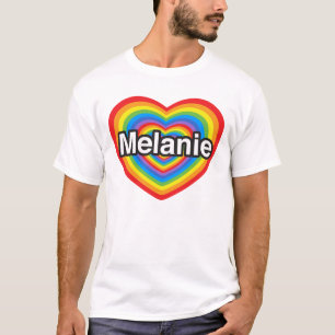 I Liebe Melanie. Liebe I Sie Melanie. Herz T-Shirt