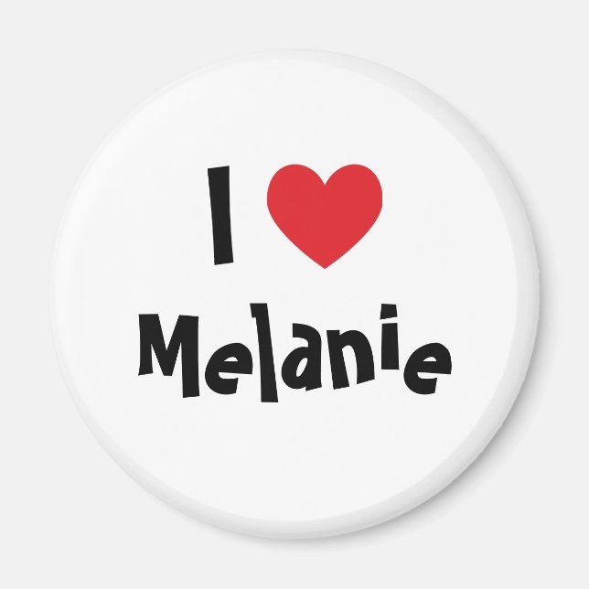 I Liebe Melanie Magnet (Vorne)