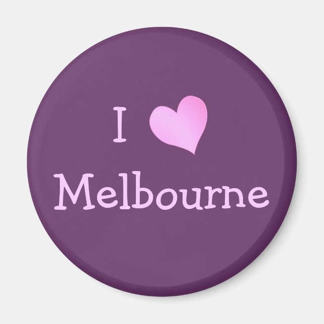 I Liebe Melbourne Magnet (Vorne)