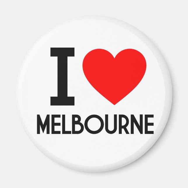 I Liebe Melbourne Magnet (Vorne)