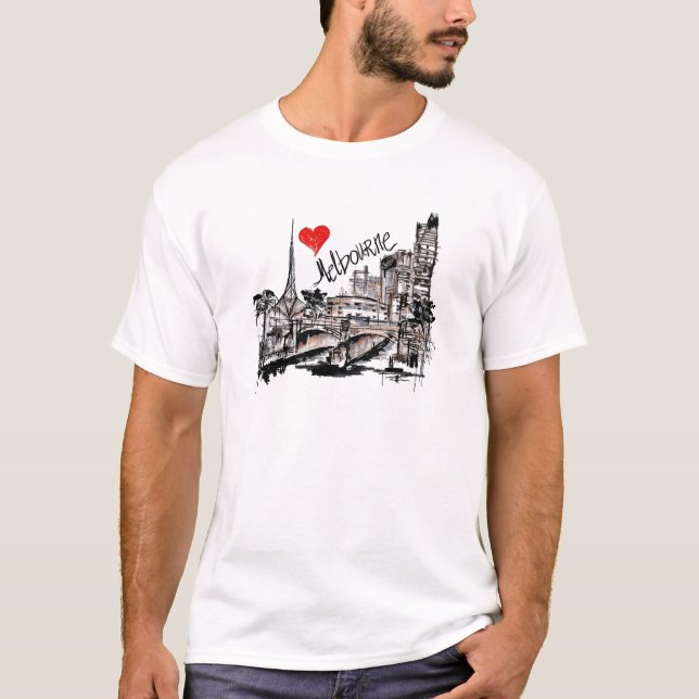 I Liebe Melbourne T-Shirt (Vorderseite)
