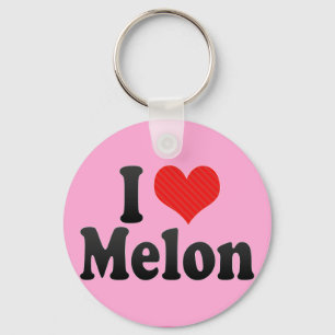 I Liebe Melon Schlüsselanhänger
