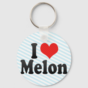 I Liebe Melon Schlüsselanhänger