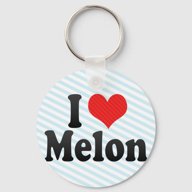 I Liebe Melon Schlüsselanhänger (Vorderseite)