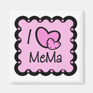 I Liebe Mema Niedlich T - Shirt Magnet