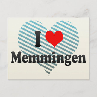 I Liebe Memmingen, Deutschland Postkarte