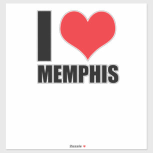 I Liebe Memphis Aufkleber