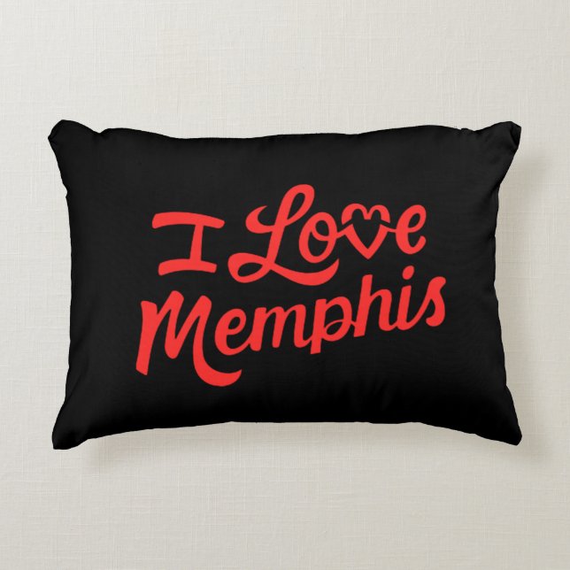 I Liebe Memphis Dekokissen (Vorderseite)
