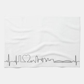 I Liebe Memphis in einer außerordentlichen ecg Art Handtuch
