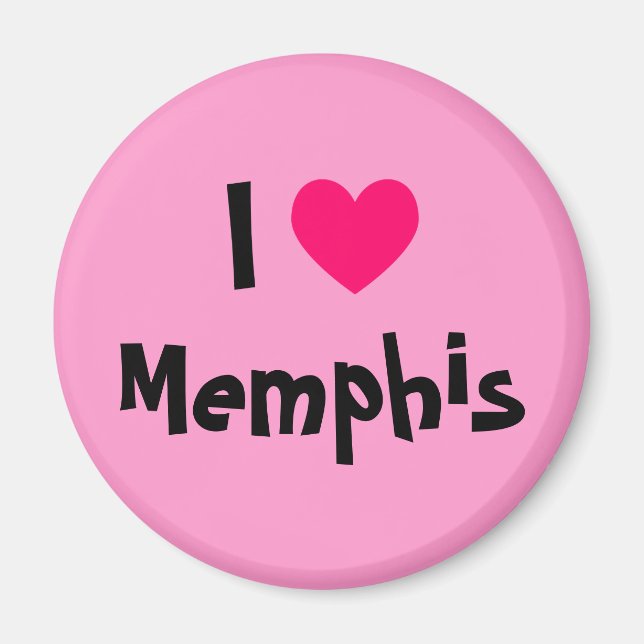 I Liebe Memphis Magnet (Vorne)
