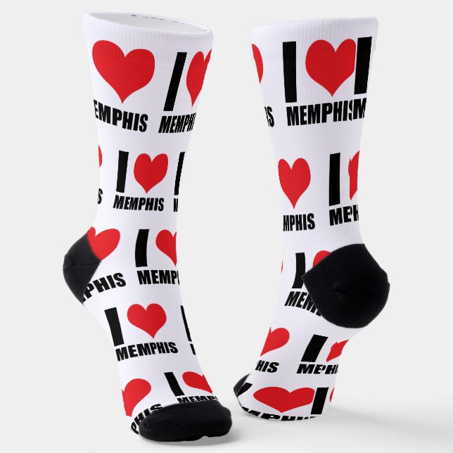 I Liebe Memphis Socken (Gewinkelt)