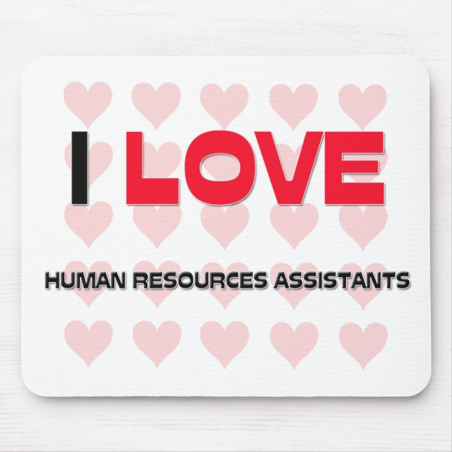 I LIEBE-MENSCHLICHE BETRIEBSMITTEL-ASSISTENTEN MOUSEPAD (Vorne)