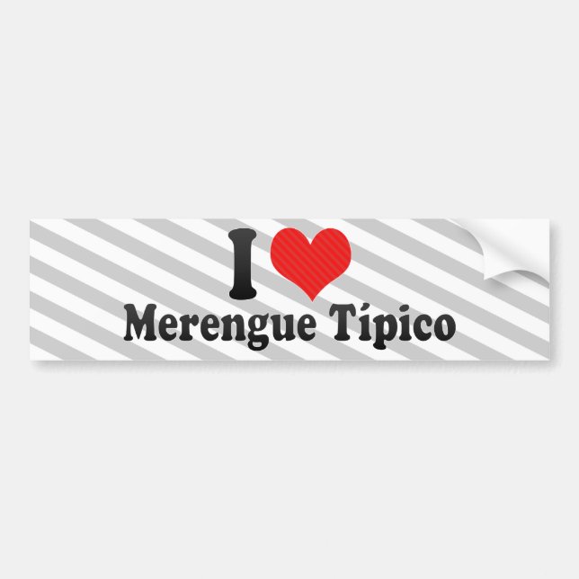 I Liebe Merengue Típico Autoaufkleber (Vorne)
