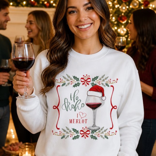 I Liebe Merlot Christmas Sweatshirt (Von Creator hochgeladen)
