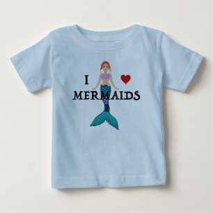 I Liebe Mermaids Design - Baby Fine Jersey T - Shi T-shirt