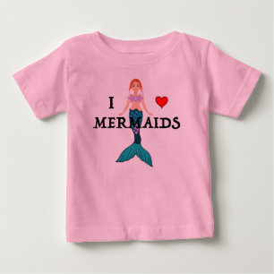 I Liebe Mermaids Design - Baby Fine Jersey T - Shi T-shirt