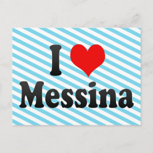 I Liebe Messina, Italien Postkarte