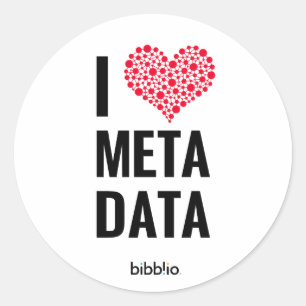 I Liebe Metadata Round Stickers (Blatt 20)