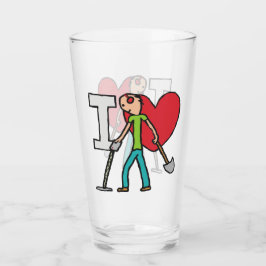 I Liebe Metalldetektion Glas