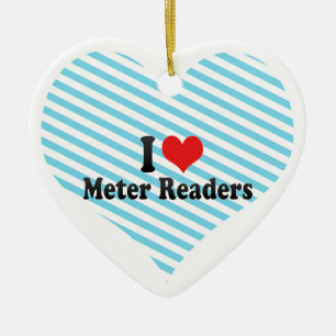 I Liebe-Meter-Leser Keramikornament