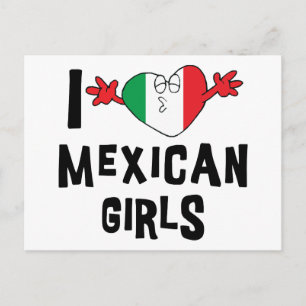 I Liebe Mexikanische Girls Postkarte
