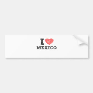 I Liebe Mexiko Autoaufkleber