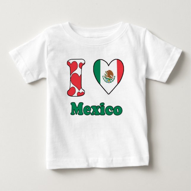 I Liebe Mexiko Baby T-shirt (Vorderseite)