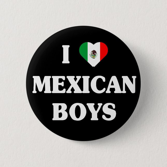 I Liebe Mexiko Jungs Knopf Button (Vorderseite)