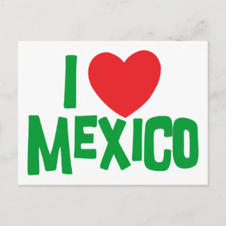 I Liebe Mexiko Postkarte