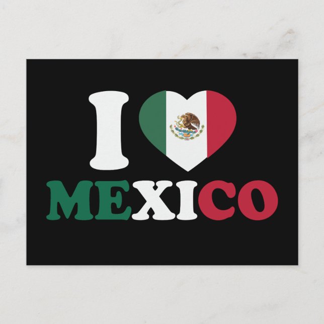 I Liebe Mexiko Postkarte (Vorderseite)