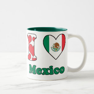 I Liebe Mexiko Zweifarbige Tasse