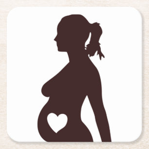 I LIEBE MEY BABY RECHTECKIGER PAPPUNTERSETZER