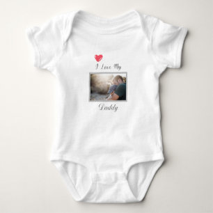 I LIEBE MEY DADDY BABY BODYSUIT PERSONALISIERTES F BABY STRAMPLER