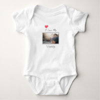 I LIEBE MEY DADDY BABY BODYSUIT PERSONALISIERTES F