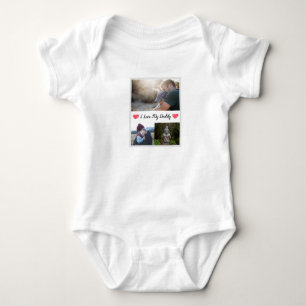 I LIEBE MEY DADDY BABY BODYSUIT PERSONALISIERTES F STRAMPLER
