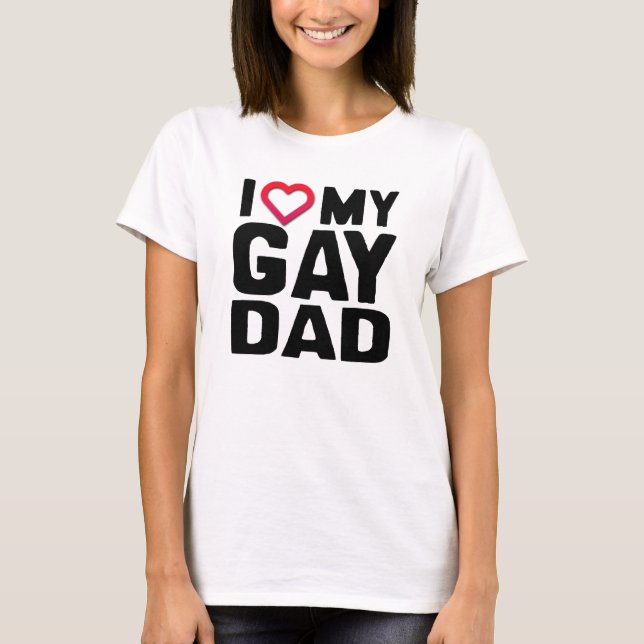 I LIEBE MEY GAY VATER T-Shirt (Vorderseite)
